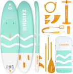 Inflatable Paddle Board for Adults with Accessories Included, Oar, Fins, Pump. Stand Up Paddleboard Great Stability and Resistance. 10’ x 33" x 5.9", Maximum Load 286 lb