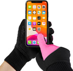 Waterproof Merino Wool Touchscreen Gloves – 3-Layer Thermal Winter Gloves with Nylon Outer, Windproof & Breathable for Outdoor Sports,Cycling,Hiking,Skiing Unisex