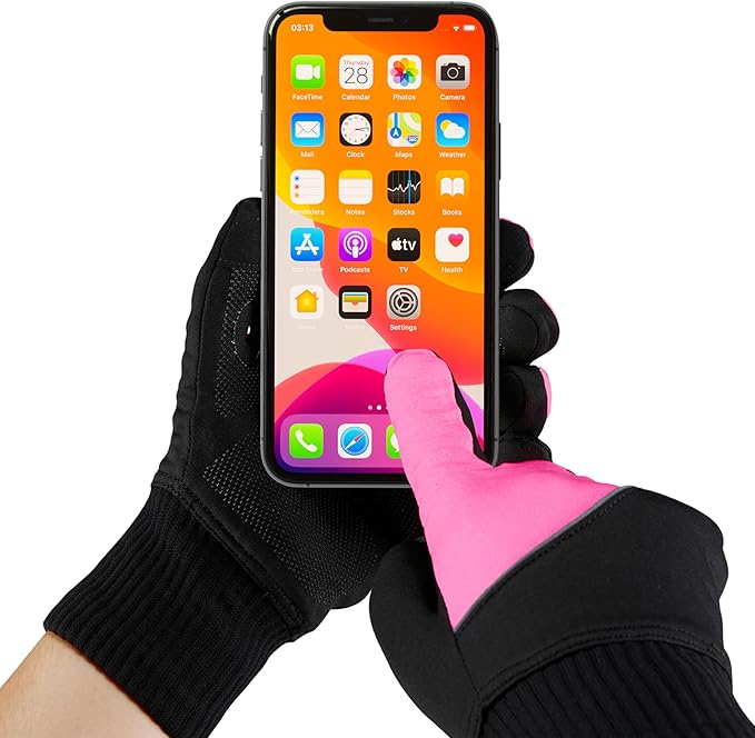 Waterproof Merino Wool Touchscreen Gloves – 3-Layer Thermal Winter Gloves with Nylon Outer, Windproof & Breathable for Outdoor Sports,Cycling,Hiking,Skiing Unisex