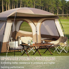 Vidalido Tents，3-4 Person Camping Tent with Extended Vestibule，Weather Resistant Family Tents with Breathable Mesh Windows，Easy Install Waterproof Outdoor Tent for Backpacking and Camping Hiking