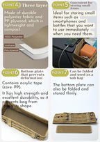 camping moon Side Storage Bag Outdoor Storage Box for Field Rack Black BG-1235BK (Coyote)