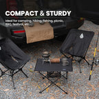 ONETIGRIS CAMPMATE Camping Table Foldable, Lightweight Portable Table Sturdy & Quick Setup, Holds Up to 66 lbs, Perfect for Camping, Hiking, Backpacking, Picnic, Beach, Travel