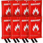 Crystal Lemon Fire Blanket 8-Pack, Home and Kitchen Fire Safety Blankets, Heavy-Duty, Large Fire Retardant Covers Made of Durable Glass Fiber, CL-Fire-01