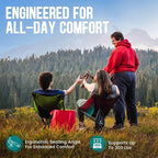 Swivel Portable Chair - Small Compact Collapsible Folding Chairs for Adults, Setup in 8 Seconds, Lightweight Outdoor Backpack Chair for Camping, Travel, Hiking, Beach, Support 300 LBS