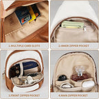 Crossbody Bags for Women Anti Theft Vegan Leather Sling Bag RFID Blocking Chest Bag for Travel