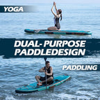 InnoExpo 11' Inflatable Stand Up Paddle Boards with Premium Accessories, Wide Stable SUP Paddle Board Design, Non-Slip Comfort Deck for Youth & Adults