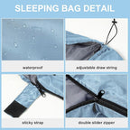 Tudomro 2 Pcs Camping Sleeping Bag for Adults, Lightweight Packable Waterproof Camping Gear Equipment to Keep Warm for Spring Summer Fall Indoor Outdoor Backpacking Hiking Travel