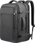 Carry on Backpack for 1-10 Days Trips, Extra Large 40L-50L Travel Backpack TSA Approved, Expandable Laptop Bagpack, Water Resistant Bag Compatible with 17.3 inch Laptops, Black