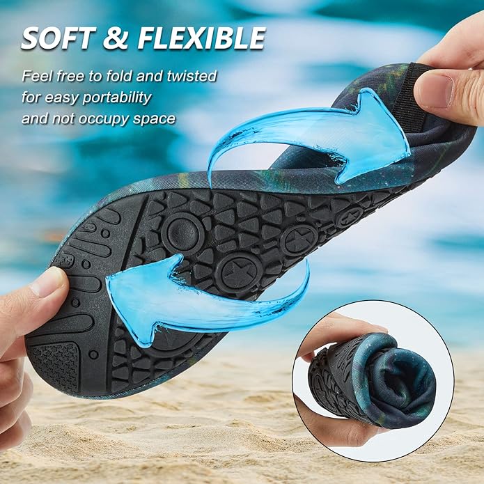 Deevike Water Shoes for Women Men Barefoot Quick-Dry Aqua Socks Slip-on for Beach Swim Surf Yoga Exercise