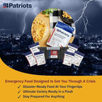 4Patriots 4-Week Survival Food Kit: Emergency Food Supply Designed to Last 25 Years, 192 Servings