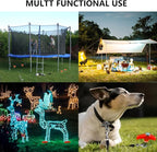 8" Tent Stakes Heavy Duty 12 Pack, Screw in Tent Stakes, Metal Threaded Camping Stakes, Ground Anchors for Canopies, Gardening and Inflatable Decor, with Storage Box and Hex Socket