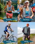 Running Hydration Vest with a 2L Water Bladder, Hydration Pack Lightweight Water Backpack for Running Hiking Cycling Marathon Trail for Men Women