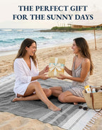 LANE LINEN Beach Towel, Oversized Beach Towel 39"x71", Lightweight Beach Essentials for Women, Large Pool Towel, Absorbent & Quick Dry, Sand Free Beach Towel - Ebony