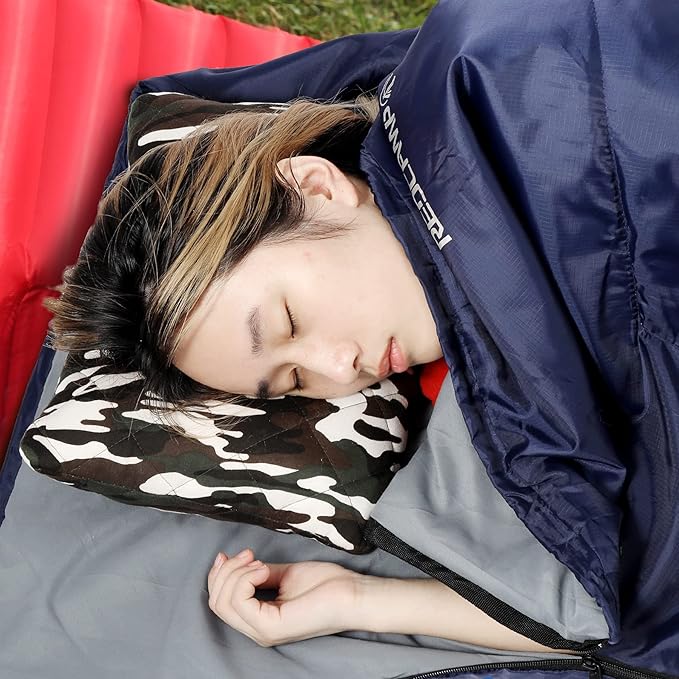 REDCAMP Ultra Lightweight Sleeping Bag for Backpacking, Hiking, Comfort for Adults Warm Weather, with Compression Sack