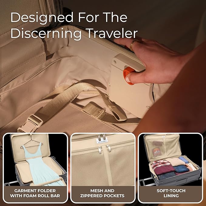 Briggs & Riley 29" Large Expandable Spinner - Checked Luggage for Travel, Suitcases with Wheels, Softside Rolling Bag for Men & Women, Self-Repairing Zipper - Baseline Collection, Steel Gray