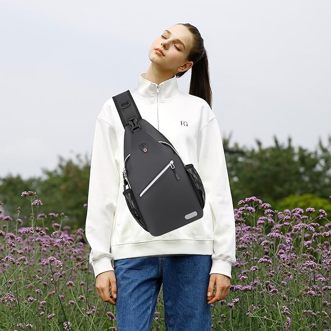 MOSISO Sling Backpack, Multipurpose Crossbody Shoulder Bag Travel Hiking Daypack