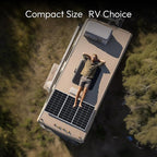 JJN 200 Watt Solar Panel, 2pcs 100W 16BB N-Type High Efficiency 12 Volt Solar Panels, 25% High Coversion Rate Solar Module PV Charge for Boat Rooftop Caravan and Other Off-Grid System