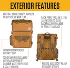 Carhartt 35L Nylon Workday Backpack, Durable Water-Resistant Pack with 15" Laptop Sleeve and Adjustable Shoulder Straps, Black