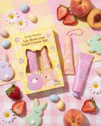 TONYMOLY x Squishmallows Peachy Pastures 2-Piece Lip Gloss & Hand Cream Set – Peach Scented Hand Cream + Sheer Peach Lip Gloss – Korean Skincare Gift Set, Hydrating Duo
