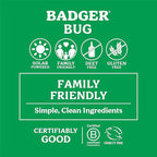 Badger Bug Repellent Tin, Organic Deet-Free Mosquito Repellent with Citronella, Family Friendly Pleasant Smelling Insect Repellent, Easy to Use, 2 oz Tin