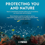 Neso Gigante - Portable Beach Tent - Ideal to Enjoy with Family and Friends - UPF 50+, Water-Resistant, and Lightweight - Save The Whales, 11' x 11'