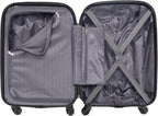 Kenneth Cole REACTION Out of Bounds Lightweight Hardshell 4-Wheel Spinner Luggage, Magenta, 2-Piece Set (20" & 28")