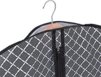 Univivi Suit Bags for Closet Storage and Travel, 40 Inch Hanging Garment Bags for Men Suit Cover with Clear Window and ID Card Holder for Suit Jacket, Shirt and Coat, 5 Pack, Black