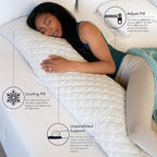 Honeydew Body Made in USA with Cool Memory Foam Fill – Hypoallergenic & CertiPUR-US Certified – World’s Best Adjustable Luxury Pillow with Scrumptious Feel and Alignment Support
