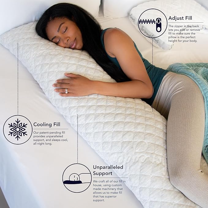 Honeydew Body Made in USA with Cool Memory Foam Fill – Hypoallergenic & CertiPUR-US Certified – World’s Best Adjustable Luxury Pillow with Scrumptious Feel and Alignment Support