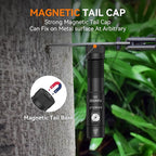 S5 1400 Lumens Mini Flashlight Rechargeable- Super Bright LED Pocket Light with Magnet & Clip, Red/Orange Diffuser,Small AA EDC Flashlight for Outdoor, Camping, Hiking, Emergency