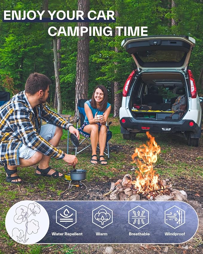 Sportneer Sleeping Bag, 3 Seasons Warm Cold Weather Sleeping Bags for Adults Kids Boys Girls with Compression Sack- Lightweight Camping Essentials Gear Accessories, Backpacking, Hiking