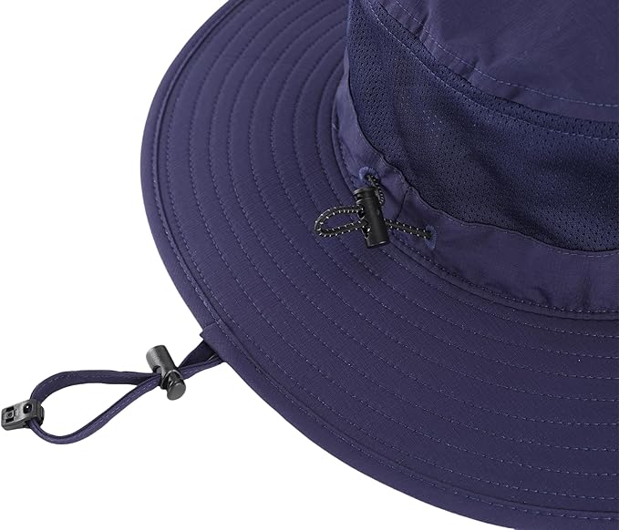 Connectyle Men's Sun Hat UPF 50+ Wide Brim Bucket Hats for Fishing Hiking Gardening Adjustable Boonie Hat Outdoor Safari Hats