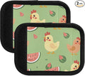 Chicken Watermelon Luggage Handle Wrap for Suitcase Luggage Tags Handle Covers Identifiers Soft Decorations Travel Accessories 2 Pack