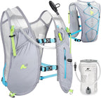 Waterproof Running Vest, 5.5L Breathable Running Hydration Vest with 1.5L Water Bladder, Water Vest for Hiking, Trail Marathon Race, Ideal for Women and Men