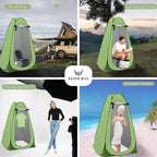 Waterproof Tent with Two Windows – 170T Polyester Lightweight Shelter for Outdoor, Hiking & Beach | Single & Double Size Options | Easy Setup | Portable Green Pop-Up Tent for 1-2 Persons