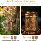 Hummingbird Lantern Solar Outdoor, Birthday Gifts for Women, Solar Light Outdoor Waterproof LED Decorative Garden for Lawn, Landscape, Patio, Porch Hanging Lantern for Ladies, Mom, Grandma