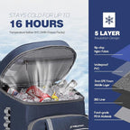 Maelstrom Cooler Backpack - 35/50 Can Insulated Soft Cooler Lunch Bag for Camping, Beach, Hiking & Shopping