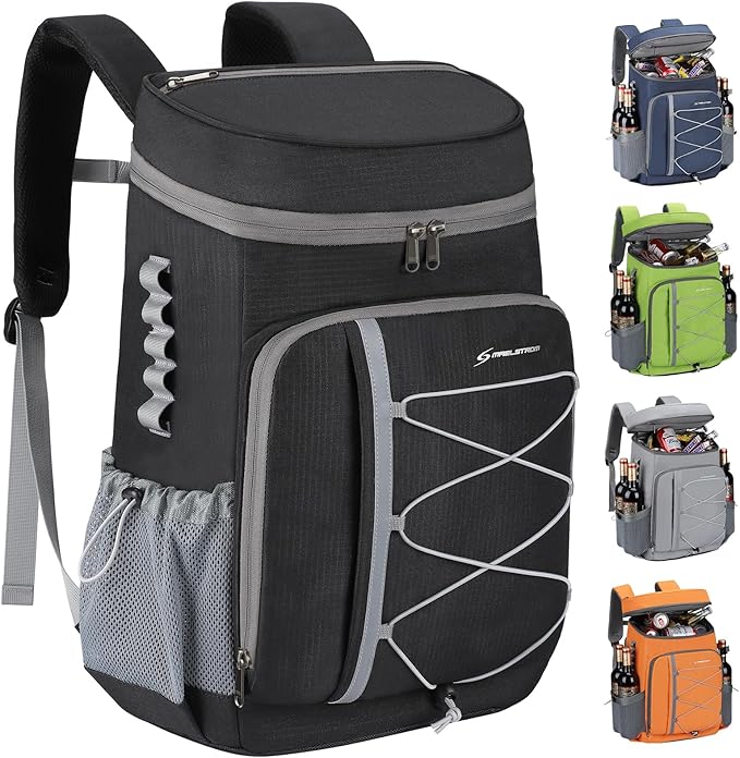 Maelstrom Cooler Backpack - 35/50 Can Insulated Soft Cooler Lunch Bag for Camping, Beach, Hiking & Shopping