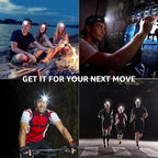 Lepro LED Headlamp Rechargeable - Super Bright Head Lamp with 5 Modes for Camping & Hiking Gear Essentials, IPX4 Waterproof Headlight Flashlight with Red Light, USB Cable Included
