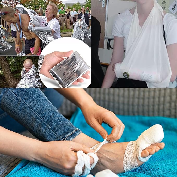 276PCS Small Travel First Aid Kit Supplies for Business, First Aid Emergency Set Backpacking Essentials Items Trauma Survival Kits for Outdoor Adventure, Black AMORNING