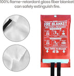 Fire Blanket for Home and Kitchen,40" x 40",2 Pack,Emergency Fire Blanket