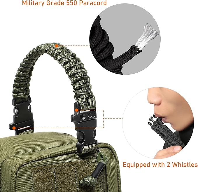 Tactical Toiletry Bag for Men Dry Wet Separate Dopp Kit Travel Hygiene Bag EDC Utility Tool Molle Pouch Mens Shaving Kit Travel shower Bags (OD Green)