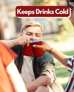 PartyPrints 200 Pack Red Blank Can Cooler Sleeves, Customizable Bulk Insulated Foam for Beer, Collapsible Plain Drink Holder, Cold Soda Insulator, 12oz Regular, 16oz Tall Cans