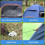 2-4 Person Inflatable Camping Tent | 60 Second Setup | 4 Season Waterproof (PU3000 Oxford) | All Weather Tent for Romantic Dates, Fall/Winter Camping, Hunting & Fishing