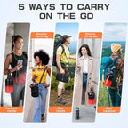 Insulated Water Bottle 64 oz, Half Gallon Water Jug Cold 48H, BPA Free Stainless Steel Bottles with Straw/Chug 2-in-1 Lid, Bag, Paracord Handle, Silicone Boot, Sports Gym School Metal Flask