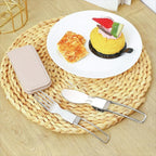 Camping Utensils Folding Cutlery set, Fork and Knife With Storage Box, Stainless Steel Tableware Accessories, Portable Outdoor Kitchen Set for Travel, Picnic, Hiking, Backpacks