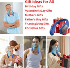 Portable Neck Fan,Personal Wearable Bladeless Fan,LED Display,4-Speeds,6000mAh USB Rechargeable,360° Strong Cooling Wind,Hands Free,Long Lasting,Birthday Gifts for Men Women Dad Mom (Navy)