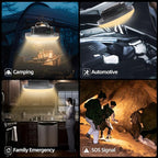 Portable Rechargeable LED Camping Lights for Hanging,Waterproof Outdoor Light,Super Bright Hanging Lanterns for Tents, Canopies & Outdoor Emergencies