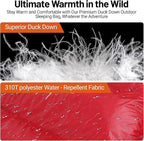 Himalaya 0 Degree Sleeping Bag for Adult Ultralight Down, -20°F-40°F, Cold Weather, Autumn & Winter, Hiking Backpacking Sleeping Bags