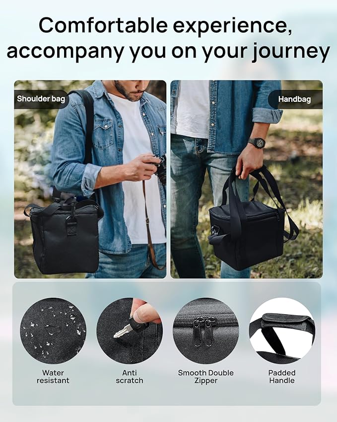 Portable Power Station 300W (600W Peak), 192Wh (60,000mAh) Solar Generator, LiFeP04 Battery with AC Outlets, 5.5LB Power Bank for Outdoor Camping, Traveling, Home & Emergency (Solar Optional)